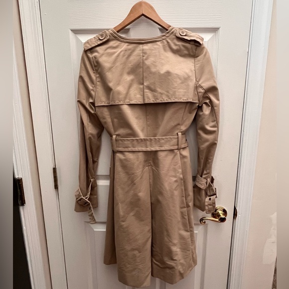 Trench coat with ruffle front BCBC Max Azria small - Picture 2 of 12
